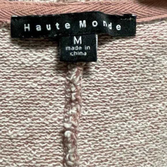 Haute Monde Lace Up Pullover Hooded Sweater MEDIUM - Picture 4 of 5